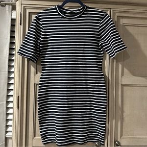 T by Alexander Wang Striped Mini Dress
